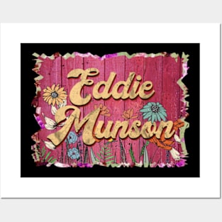 Classic Munson Personalized Flowers Proud Name Posters and Art